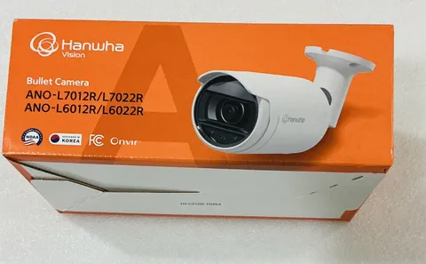 Hanwha 4MP IR Bullet Security Camera, Day & Night 2.8mm Lens ANO-L7012R