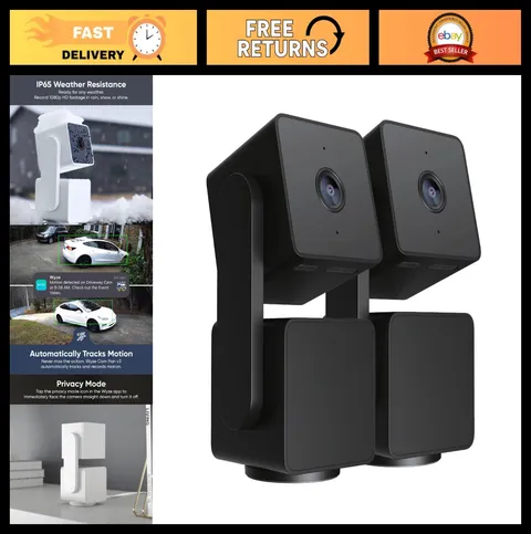 1080P WiFi Security Camera, Indoor/Outdoor, 360° Pan/Tilt/Zoom, Night Vision, Mo
