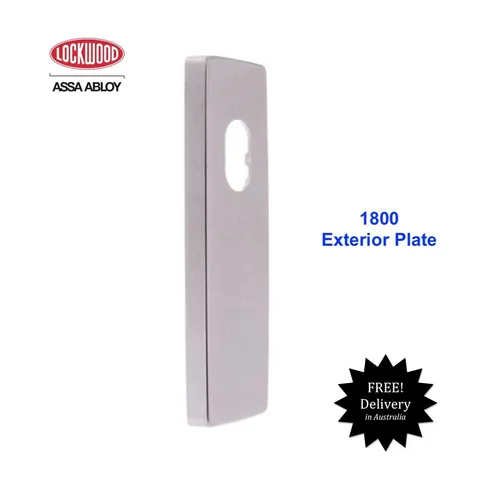 Lockwood 1800SC Exterior Plate-Square End Door Furniture-FREE POST!