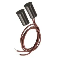 2PCS NC Recessed Wired Security Sensor Alarm RC-33 Magnetic Reed Switch Brown