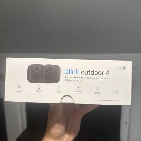 Blink Outdoor 4 (4th Gen) 2-Camera System - Wire-Free Smart Security Cameras wit