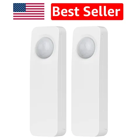30ft Range Zigbee Motion Sensor Set - Compatible with Alexa & SmartThings