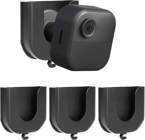 3 Pack No-Drill Blink Camera Wall Mounts - Secure and Easy Adhesive Installation
