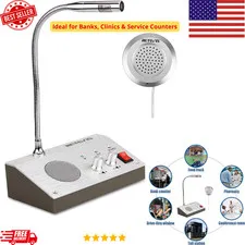 Retevis RT-9908 Window Intercom System 2-Way Counter Speaker Mic Bank Clinic