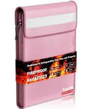 6400℉ Fireproof Document Bag with Zipper, 15”x 11” Waterproof Fireproof Money...