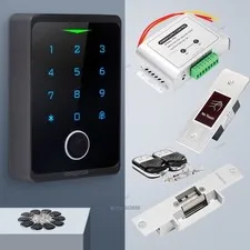 HOMSECUR Weatherproof IP66 APP WIFI Fingerprint PIN Access Control Touch Keypad