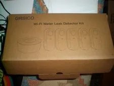 NEW IN BOX  GRSICO Wi-Fi Smart Water Leak Sensor Detector Kit  5 Pack