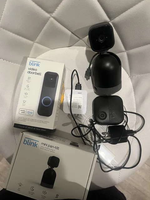 Blink Outdoor 4 3-Cam System + Video Doorbell, Wi‑Fi Alexa, 2-Way Audio
