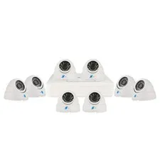 LineMak 8 Camera kit, 1/3.5" HDIS CMOS Sensor, 900TVL with 8Ch DVR H.264, D1/CIF