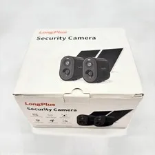2 PCS LongPlus 2K Solar Home Security Camera With Person Detection Model X84