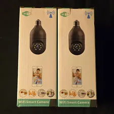 2x WiFi PTZ Bulb Camera 3.0MP T-CP8044LF-W3M 2-Way Audio Indoor