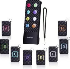 Key Finder with Lanyard for Remote & Up to 100ft Working Range, SIMJAR Wirele...