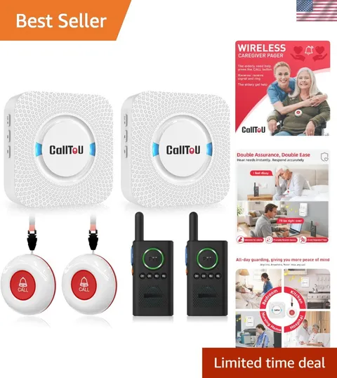 Caregiver Pager Wireless Alert Button Home Wireless Intercom System