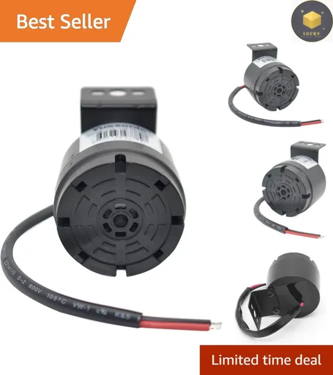 Compact 100dB Waterproof Back-Up Alarm for 12-24V Vehicles and Fleet Safety