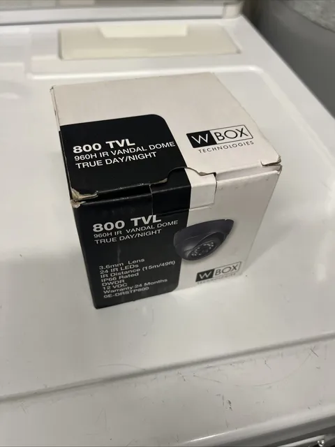 WBox Technologies 800 TVL 960H IR Vandal Dome True Day/Night