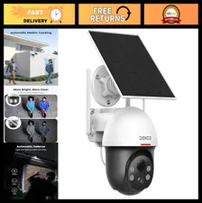Wireless Solar Security Camera, True 2K HD, Outdoor Panoramic PTZ, Motion Detect