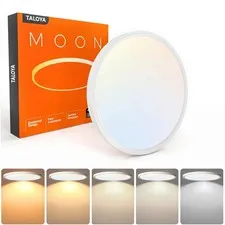 TALOYA Flush Mount 12 Inch Ceiling Light (Milk 12inch-1 Pack, White(5CCT)