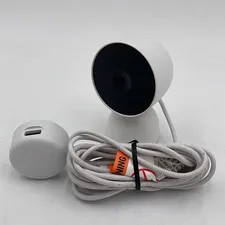 Google indoor Nest Security Cam 1080p (Wired) - 2nd Generation - Snow