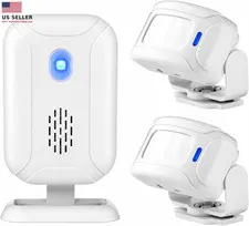 Wireless PIR Motion Sensor Detector Security Alarm Chime,Shop Store Office Home