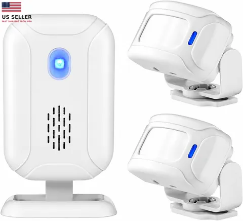 Wireless PIR Motion Sensor Detector Security Alarm Chime,Shop Store Office Home