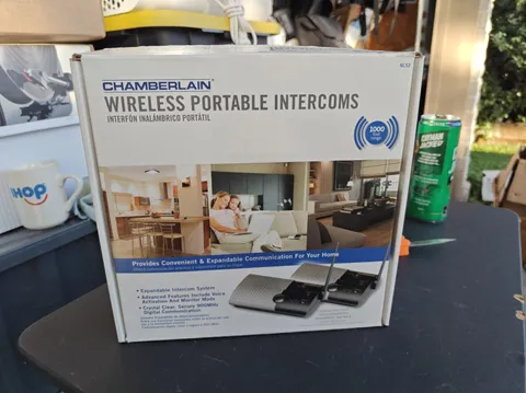 Chamberlain NLS2 Wireless Portable Intercom-Double Unit New Open Box