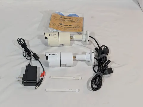 Swann SRNVW-460CAM Security Surveillance Cameras 1 New, 1 Used, 1 Power Supply 