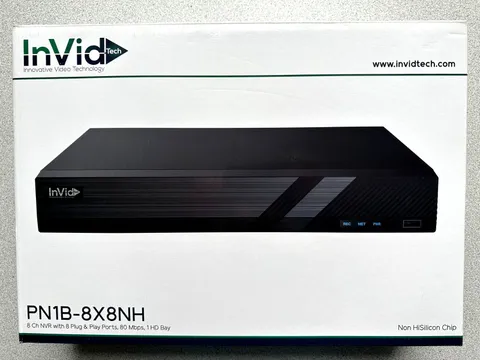NEW Invid Tech PN1B-8X8NH 2TB 8 Channel NVR HDMI/VGA Out 2TB Hard Drive