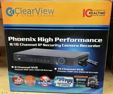 2TB ClearView Phoenix-16HP 16-Channel HD Network Video Recorder For Surveillance