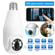 Smart Camera, 360° PTZ Wifi Indoor Color Night Vision, Auto Tracking, 2-Way Talk