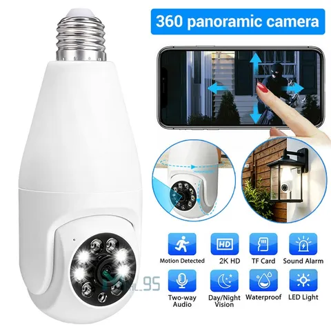Smart Camera, 360° PTZ Wifi Indoor Color Night Vision, Auto Tracking, 2-Way Talk