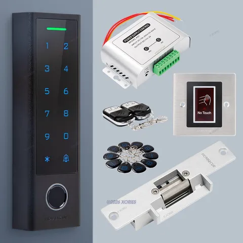 HOMSECUR Weatherproof WIFI Fingerprint RFID Access Control Set Lock APP Unlock