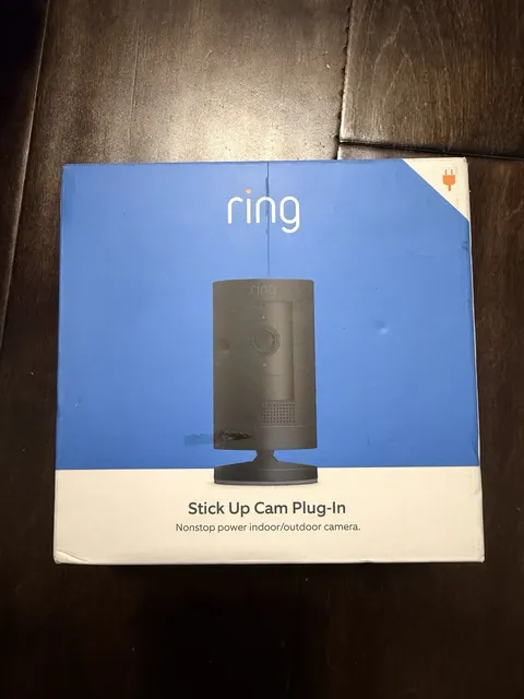 Ring Stick Up Cam Plug-In Indoor/Outdoor Security Camera