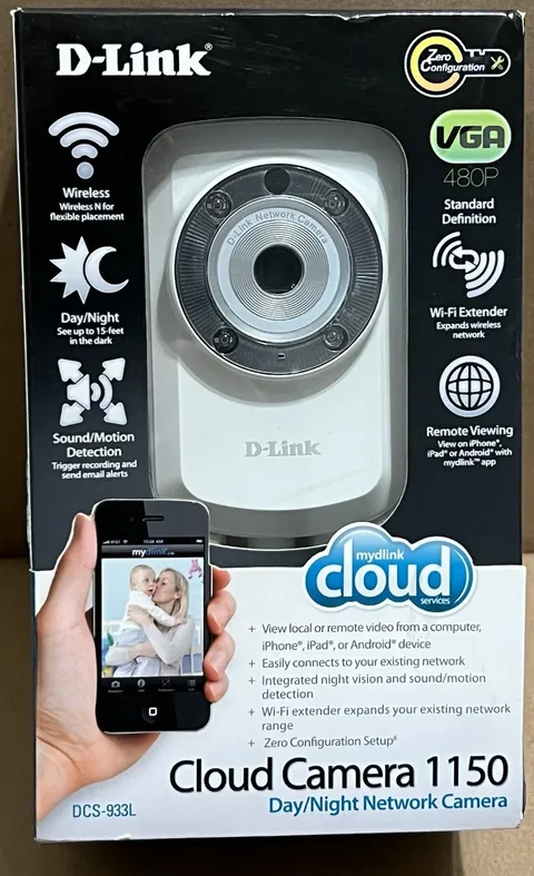 D-Link wifi wireless security Surveillance Camera 1150 Baby Monitor Night Vision