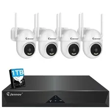 JENNOV 10CH 5MP NVR Security WIFI IP Camera System for Outdoor Surveillance