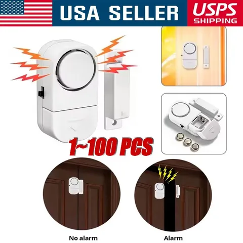 Wireless Home Window Door Burglar Security Alarm System Magnetic Sensor lot