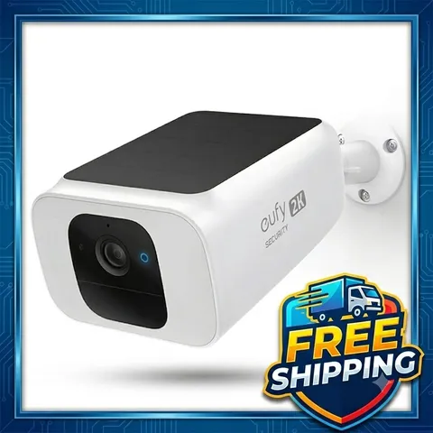 eufy SoloCam S230 Wireless 2K Solar Powered Camera w/Spotlight - New/Sealed!