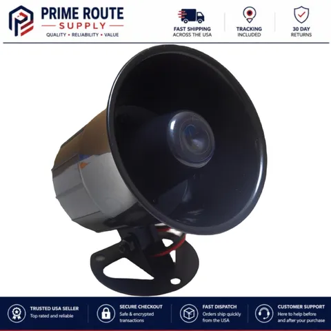 High-Decibel Wired Alarm Siren with Simple Wiring - Perfect for Home Security