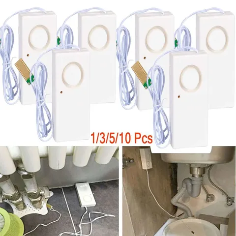 1/5/10x Instapark IN07A Water Leak Leakage Detection Detector Sound Alarm Sensor