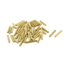 50 pcs. 2mm female threaded brass spacer pillars nuts M2x20mm