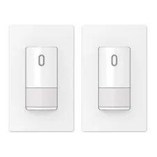 Occupancy Motion Sensor Switch, No Neutral Wire, Matte White