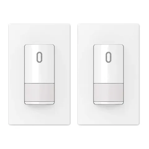 Occupancy Motion Sensor Switch, No Neutral Wire, Matte White