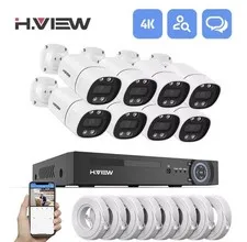 4K5Mp 8Mp PoE CCTV Security Camera System With 8 Channel 2TB NVR