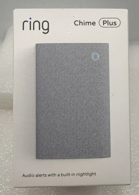 Ring Chime Plus Clear Audio Alert System - Built In Nightlight - White - NEW