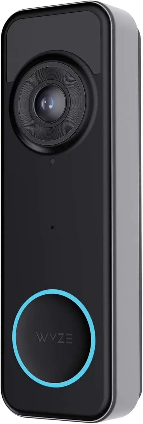 Open Box  Battery Video Doorbell with 1536X1536 HD, Wireless/Wired Security Came