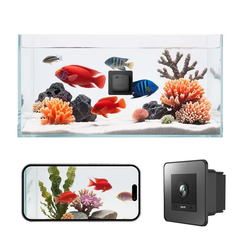 2K HD Aquarium & Terrarium WiFi Pet Camera,140° Wide-Angle Anti-Glare & Anti-...