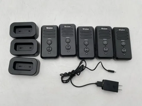 LOT OF 5 Wuloo Wireless Intercom Doorbell System with 3 Chargers and 1 USB Pwr