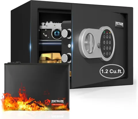 1.2 Cu.ft. Fireproof Safe Home Digital Security Home Cabinet Safes Money Cash