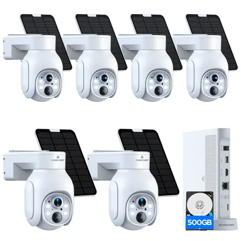 4MP Solar Battery Powered Security Camera System with 10CH WiFi NVR 2-Way Talk
