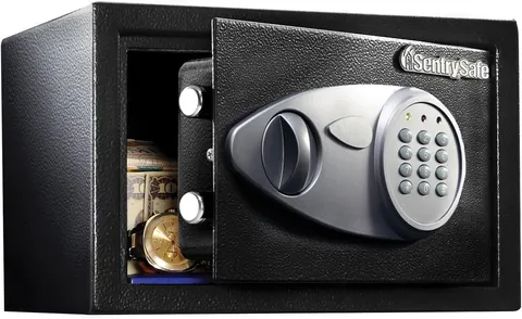 Medium Safe W/ Digital Keypad Lock Box W/ Code has Interior Lining & Bolt Down