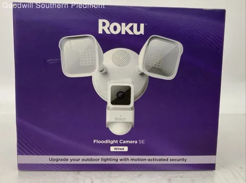 Roku Smart Home Floodlight Camera SE Wired - Open Box